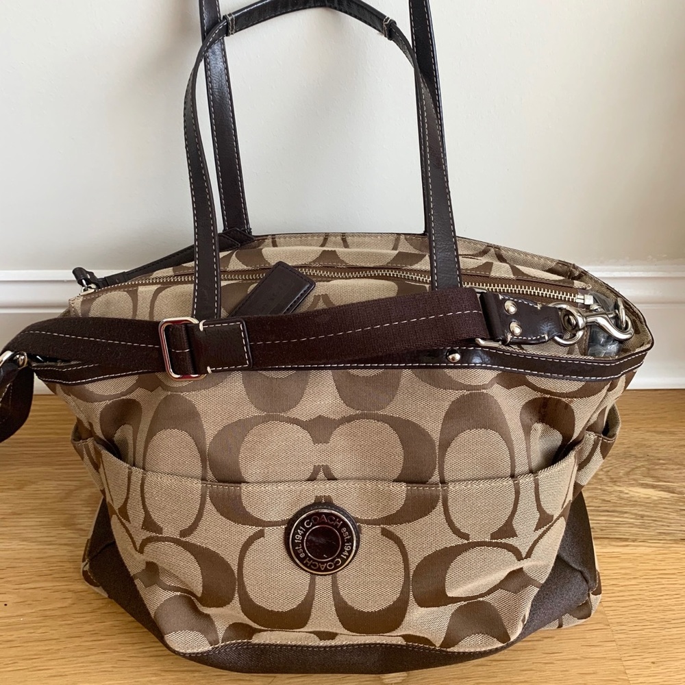 Authentic Coach Large Travel Bag with Crossbody
